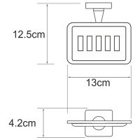 Мыльница WasserKRAFT Dill Хром арт-K-3969 — фото 4, Мыльницы