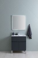 Зеркало Aquanet Оптима 70 с подсветкой с сенсорным выключателем, часами и подогревом арт-288964 — фото 8, Зеркала в ванную комнату