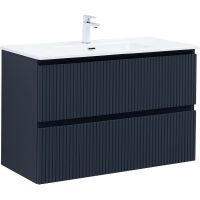 Тумба под раковину Aquanet Джейн 100 подвесная Маренго арт-335431 — фото 1, Тумбы под раковину