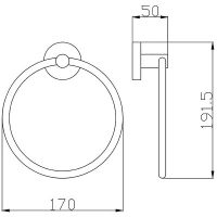Кольцо для полотенец Rav Slezak Colorado Бронза арт-COA0104SM — фото 2, Полотенцедержатели