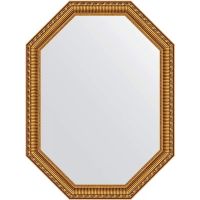 Зеркало Evoform Octagon 60х80 в багетной раме - Золотой акведук 61 мм арт-BY 7059 — фото 1, Зеркала в ванную комнату