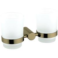 Стакан для зубных щеток Haiba двойной Бронза арт-HB8408-4 — фото 1, Стаканы для зубных щеток