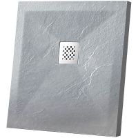 Душевой поддон из искусственного камня Vincea 90x90 Серый арт-VST-4SR9090G — фото 1, Душевые поддоны из искусственного камня