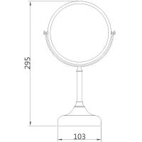 Косметическое зеркало Haiba Хром арт-HB6206 — фото 2, Косметические зеркала