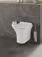 Комплект унитаза с инсталляцией Orange с сиденьем Микролифт и Черной матовой клавишей смыва арт-CI02-100W+APB144 — фото 3, Комплекты унитаз + инсталляция