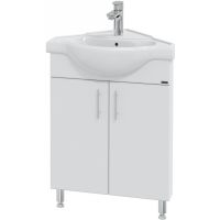 Тумба под раковину СанТа Аврора 60 угловая Белая арт-216001 — фото 1, Тумбы под раковину