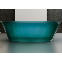Ванна из полиэфирной смолы Abber Kristall 170х75 Бирюзовая без гидромассажа арт-AT9707Aquamarin — фото 2, Ванны из полиэфирной смолы