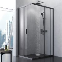 Товар: Душевой уголок AM.PM Gem S 120х90 профиль Черный матовый стекло прозрачное арт-W93G-404-120290-BT - фото 2 Душевой уголок AM.PM Gem S 120х90 профиль Черный матовый стекло прозрачное арт-W93G-404-120290-BT — фото 2, Прямоугольные душевые уголки