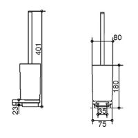 Ершик для унитаза Keuco Industrie 14 41464 019000 Хром арт-41464019000 — фото 4, Ершики для унитаза