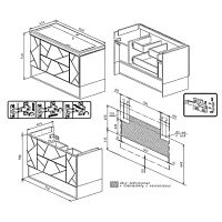 Тумба под раковину Бриклаер Кристалл 100 подвесная Белая арт-4627125415920 — фото 10, Тумбы под раковину