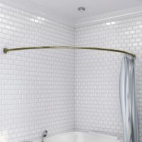 Карниз для ванны Radomir Vannesa Альтея 125x125 Бронза арт-1-12-4-0-0-219 — фото 1, Карнизы для ванной