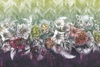 Фреска Ortograf Levity 33395 Фактура флок FLK Флизелин (4*2,7) Зеленый/Разноцветный, Цветы арт-33395 (флок FLK) — фото 2, Фрески