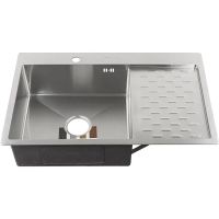 Кухонная мойка Fabia 80х50 Сатин арт-80503L — фото 2, Кухонные мойки