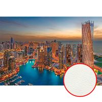 Фреска Ortograf Небоскребы 50065 Фактура флок FLK Флизелин (4*2,7) Синий/Оранжевый, Город арт-50065 (флок FLK) — фото 1, Фрески