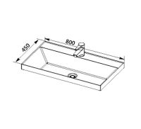 Тумба с раковиной Aquanet Латина 80 подвесная Белая арт-212836 — фото 12, Тумбы с раковиной