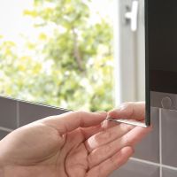 Зеркальный шкаф Emco Asis mee 120 с подсветкой Серебро арт-9498 050 53 — фото 5, Зеркальные шкафы в ванную