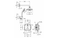 Душевая система Grohe Grohtherm с термостатом Хром арт-34735000 — фото 2, Встраиваемые душевые комплекты