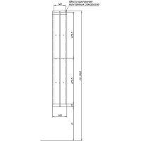 Металлическая полка Aquanet Магнум 15х100 Сталь браш арт-334114 — фото 11, Полки для ванной и душа