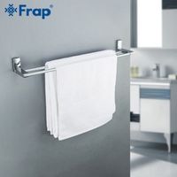 Полотенцедержатель Frap F18 двойной Хром арт-F1809 — фото 2, Полотенцедержатели