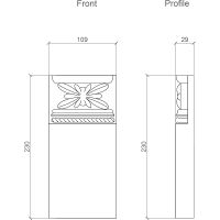 База Европласт 29x230x109 мм арт-1.54.030 — фото 2, Колонны