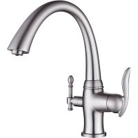 Смеситель для кухни ZorG Sanitary Сатин арт-ZR 340 YF SATIN — фото 1, Смесители для кухни