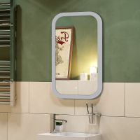 Зеркало Континент Mini 400х700 с подсветкой с сенсорным выключателем арт-ЗЛП852 — фото 4, Зеркала в ванную комнату