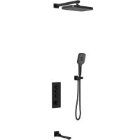 Товар: Душевая система Vincea с термостатом Черная матовая арт-VSFW-433T1MB - фото 2 Душевая система Vincea с термостатом Черная матовая арт-VSFW-433T1MB — фото 2, Встраиваемые душевые комплекты