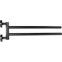 Полотенцедержатель Migliore Fortis двойной поворотный Черный матовый арт-31765 — фото 2, Полотенцедержатели