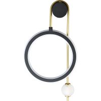 Настенный светильник Crystal Lux Corida AP25W LED Black Gold Черный Золото арт-CORIDA AP25W LED BLACK/GOLD — фото 1, Бра