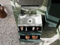 Тумба под раковину Roca Ona 80 подвесная Зеленая матовая арт-A857630513 — фото 5, Тумбы под раковину