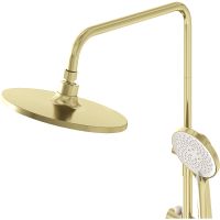 Душевая система Grossman Galaxy Золото брашированное арт-500.K35.01.320 — фото 4, Душевые стойки