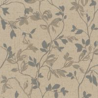 Обои Marburg City Romance Винил на флизелине (1,06*10,05) Бежевый/Серый, Листья арт-35004 — фото 1, Обои для стен
