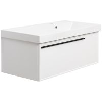 Тумба под раковину La Fenice Elba 90 подвесная Белая матовая арт-FNC-01-ELB-B-90 — фото 1, Тумбы под раковину