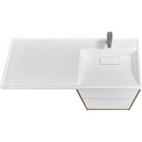 Тумба под раковину Aquaton Лондри 120 Дуб Рустикальный без фасада арт-1A266901LHDR0 — фото 3, Тумбы под раковину