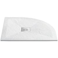 Душевой поддон из искусственного камня Vincea 120x90 R Белый матовый арт-VST-4SQ9012W-R+Vsph-D132 — фото 2, Душевые поддоны из искусственного камня