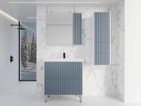 Зеркальный шкаф Style Line Стокгольм 80 Графит софт арт-ЛС-00002325 — фото 5, Зеркальные шкафы в ванную