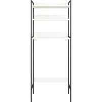 Товар: Стеллаж Sanflor 64 над сантехникой Черный муар Белый муар арт-82613186 - фото 2 Стеллаж Sanflor 64 над сантехникой Черный муар Белый муар арт-82613186 — фото 2, Стеллажи для ванной комнаты