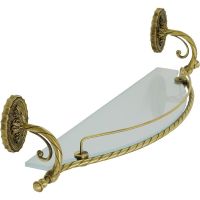 Стеклянная полка Migliore Edera Бронза арт-16898 — фото 3, Полки для ванной и душа