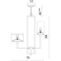 Люстра Divinare Porta Кремовая Черная арт-5933/01 LM-8 — фото 7, Люстры