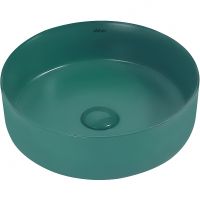 Раковина-чаша Abber Bequem 36 Темно-зеленая матовая арт-AC2108MBG — фото 1, Раковины накладные