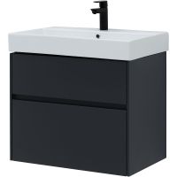 Тумба под раковину Aquanet Бруклин 70 подвесная Антрацит матовый арт-310141 — фото 3, Тумбы под раковину