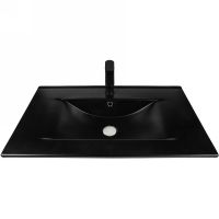 Тумба с раковиной Bond Wave 80 подвесная Графит матовый арт-T01807-S05B — фото 12, Тумбы с раковиной