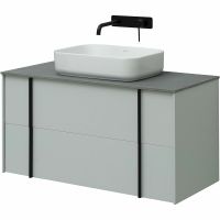 Тумба под раковину Allen Brau Reality 100 подвесная Папирус матовый арт-1.32007.PWM — фото 8, Тумбы под раковину