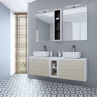 Полка Aquaton Брук 20 Дуб латте арт-1A201101BCDL0 — фото 3, Полки