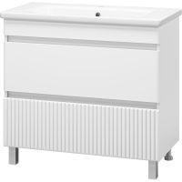 Тумба с раковиной Misty Мира 90 Белая матовая арт-УТ000022789 — фото 1, Тумбы с раковиной