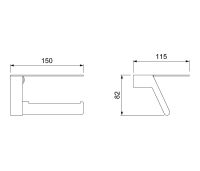 Держатель туалетной бумаги Timo Selene Хром арт-10043/00 — фото 3, Держатели туалетной бумаги
