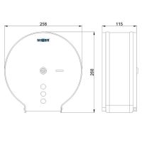 Товар: Диспенсер туалетной бумаги Nofer Черный матовый арт-05006.N - фото 2 Диспенсер туалетной бумаги Nofer Черный матовый арт-05006.N — фото 2, Диспенсеры туалетной бумаги