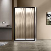 Душевой уголок Vincea Garda 120х90 профиль Черный стекло шиншилла арт-VSR-1G9012CHB — фото 1, Прямоугольные душевые уголки