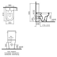 Товар: Унитаз компакт Vitra Zentrum с бачком и сиденьем Микролифт арт-9012B003-7202 - фото 8 Унитаз компакт Vitra Zentrum с бачком и сиденьем Микролифт арт-9012B003-7202 — фото 8, Напольные унитазы