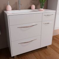 Тумба с раковиной Эстет Barcelona 90 L Белая арт-ФР-00003599 — фото 1, Тумбы с раковиной